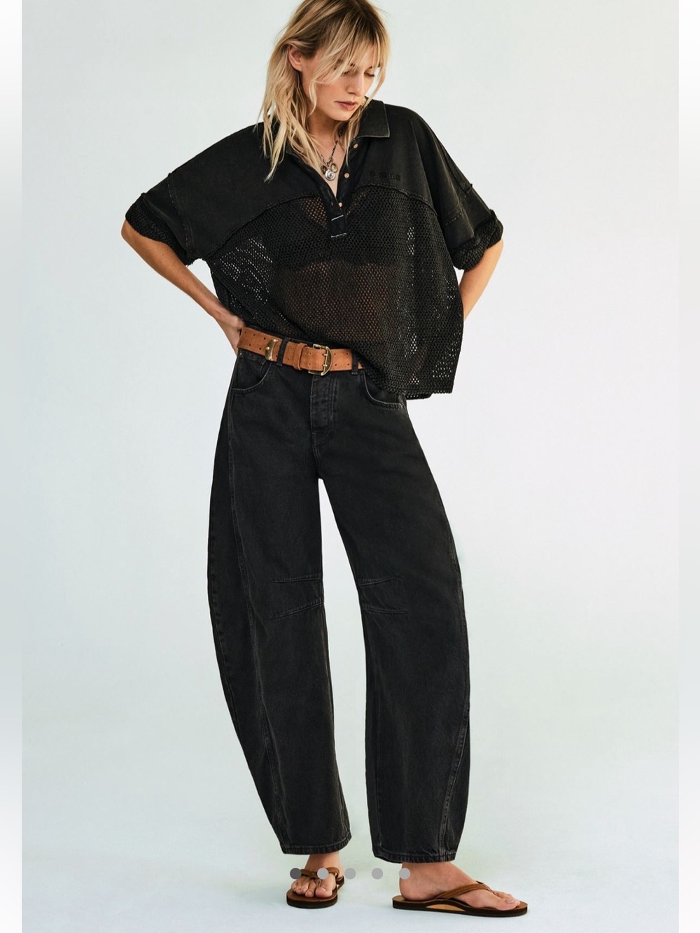 We The Free Good Luck Mid Rise Barrel Jean